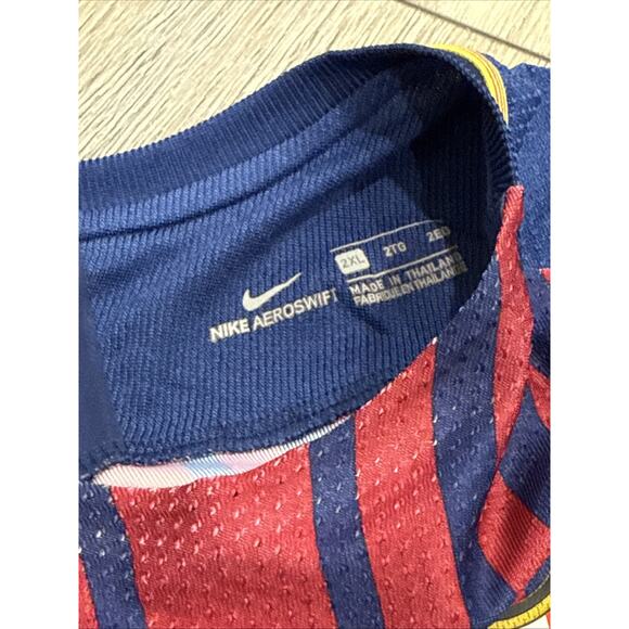 BARCELONA 17/18 HOME FOOTBALL SOCCER JERSEY NIKE sz 2XL MEN PLAYER VERSION - Picture 3 of 7